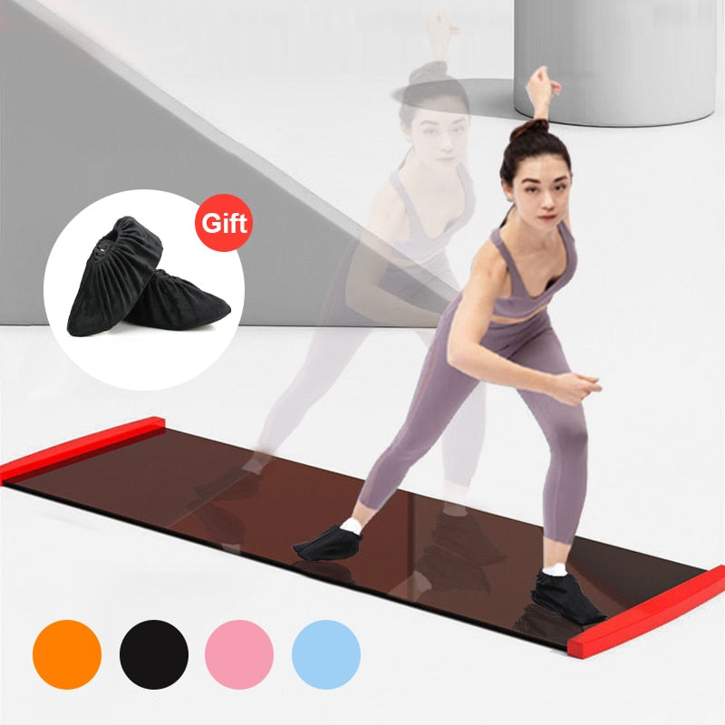 Yoga Sliding Mat Sports Fitness Glide Plate Skating Training Glide Mat For Ice Hockey Roller Skating Leg Exercise Accessorie