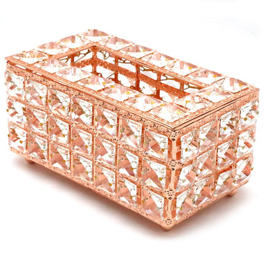 Crystal Facial Tissue Box Holder