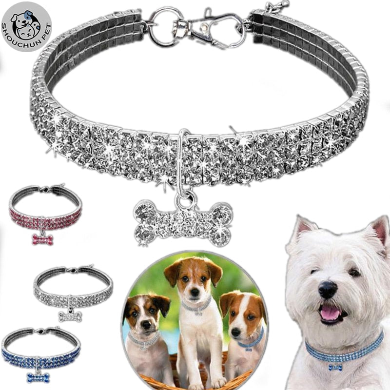 Rhinestone Dog Collar