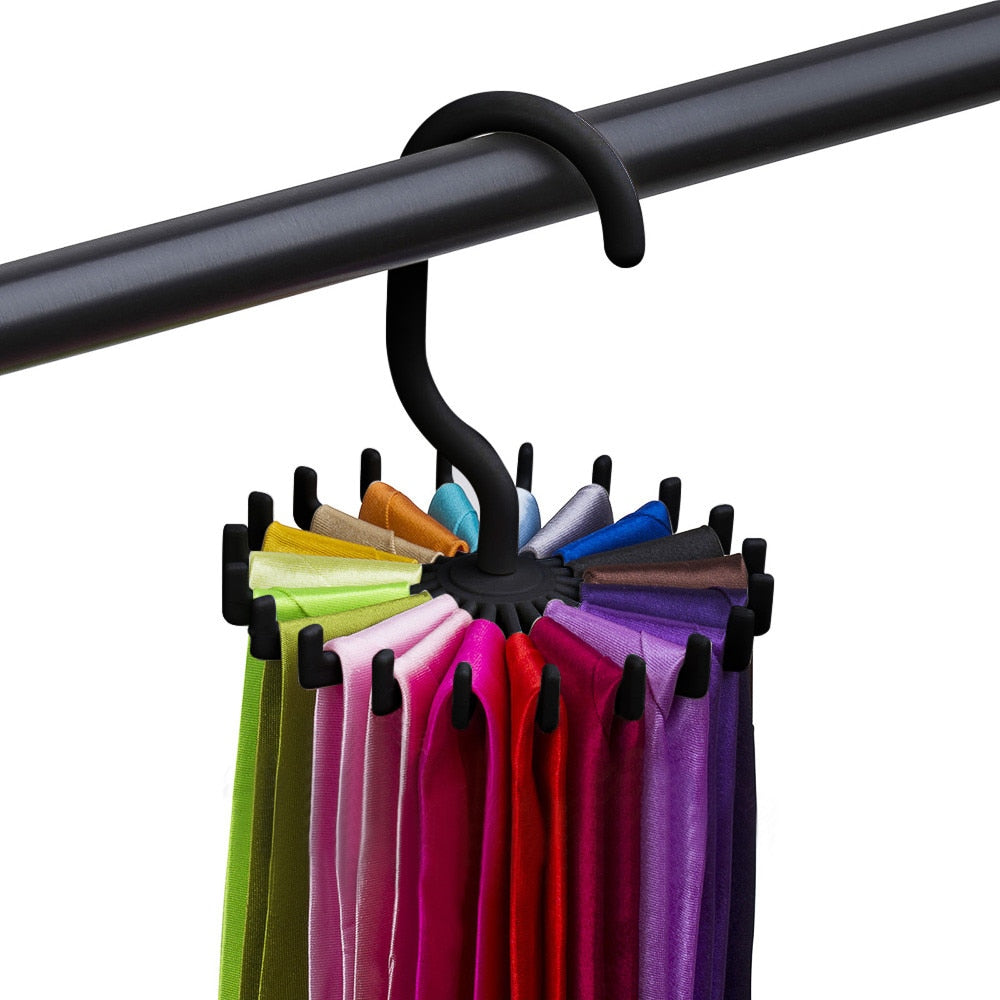 Rotating Tie Hook Holder Rack