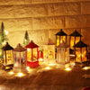 Santa Claus Snowman Lantern Light