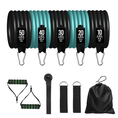 Resistance  5 Tube Workout Bands