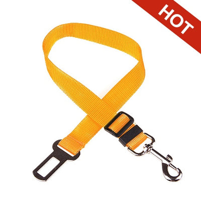 Adjustable Pet Cat Dog Car Seat  Belt Pet Seat Vehicle Dog Harness Lead Clip Safety Lever Traction Dog Collars Dogs Accessoires