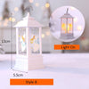 Santa Claus Snowman Lantern Light