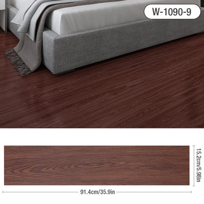 Wood Grain Floor Stickers Modern Style PVC Wall Sticker Waterproof Self-adhesive for Living room Toilet Kitchen Home Floor Decor