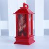 Santa Claus Snowman Lantern Light