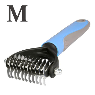 Dog Brush Pets Fur Knot Cutte Cat Hair Removal Comb for Dogs Cat Double Sided Dematting Brush Grooming Tool Pet Accessories