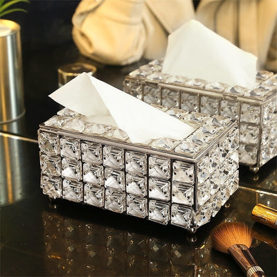 Crystal Facial Tissue Box Holder