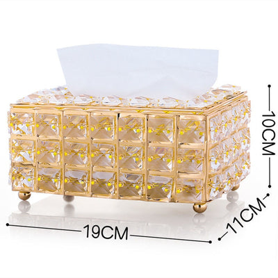 Crystal Facial Tissue Box Holder