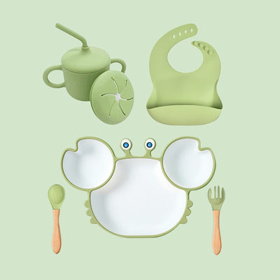 Baby Silicon Feeding Set