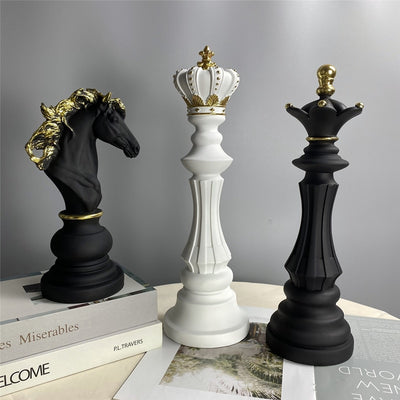 3 Pcs Set Resin Chess Figurine