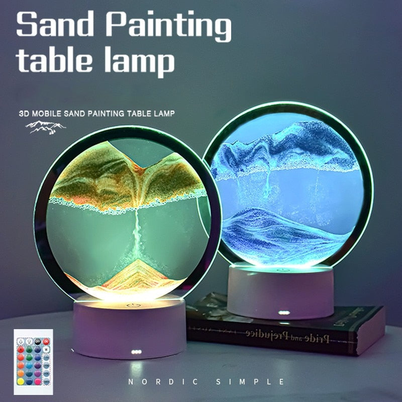 Sand Painting LED Table Lamp