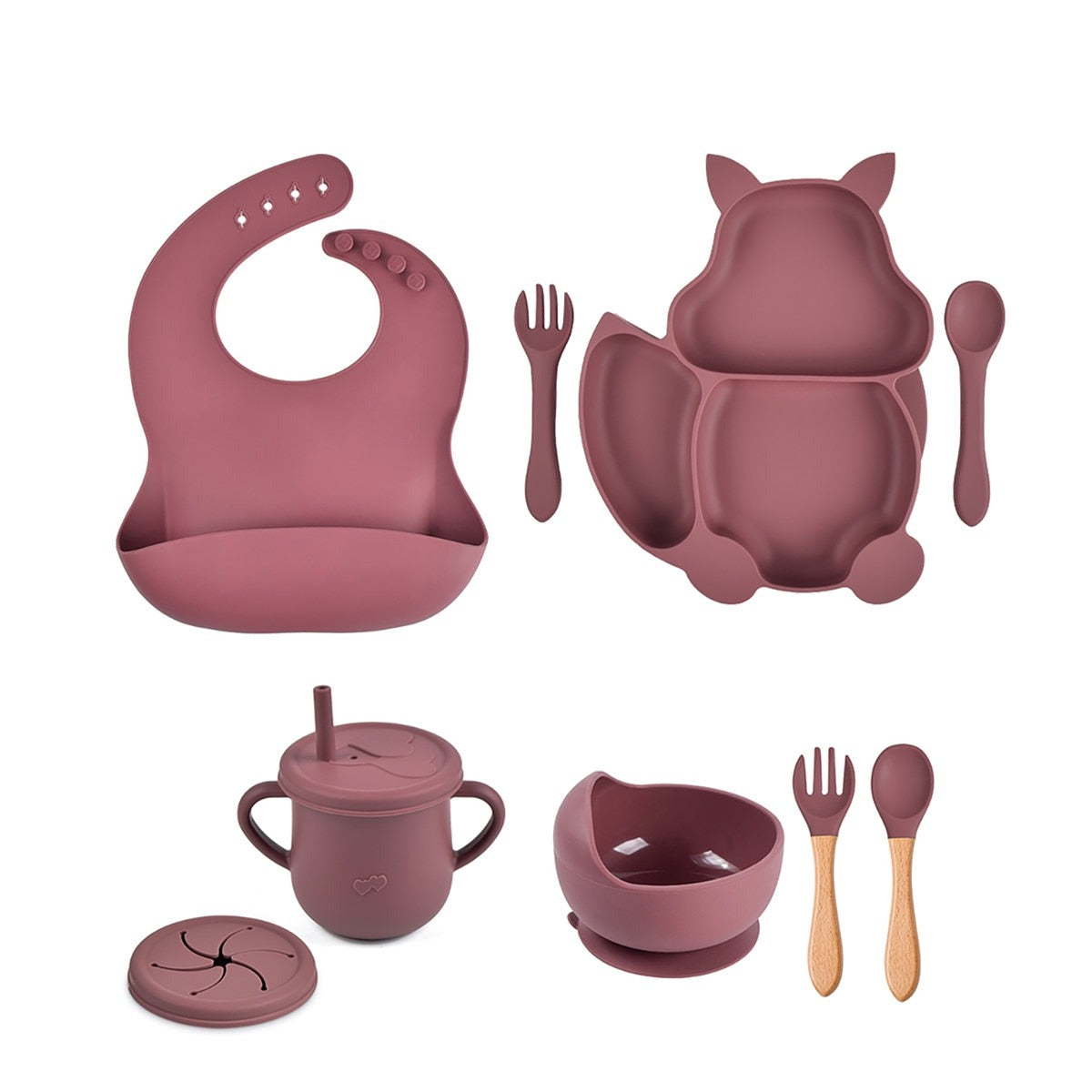 Baby Silicone Non-slip Tableware