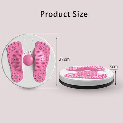 Waist Twisting Disc Unisex Waist Trainer Abdominal Exercise Foot Massage Plate Workout Home Gym Body Building Fitness Equipment