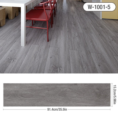 Wood Grain Floor Stickers Modern Style PVC Wall Sticker Waterproof Self-adhesive for Living room Toilet Kitchen Home Floor Decor