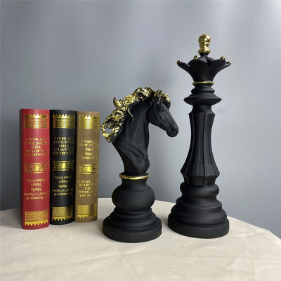 3 Pcs Set Resin Chess Figurine