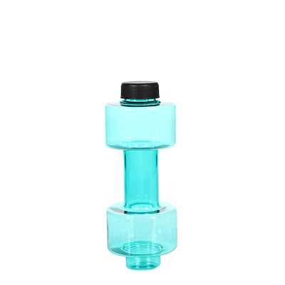 4 Colors Dumbbell Cup Sports Water Bottles 550ml  Leakproof Portable Plastic Bottle Home Gym Fitness Dumbbell Unisex