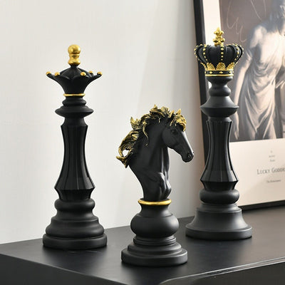 3 Pcs Set Resin Chess Figurine