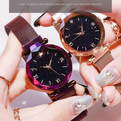 Women Watches Magnetic Mesh