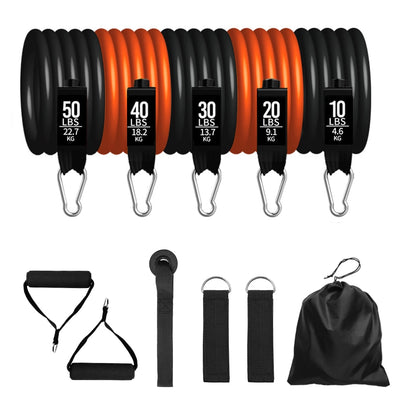 Resistance  5 Tube Workout Bands