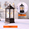 Santa Claus Snowman Lantern Light