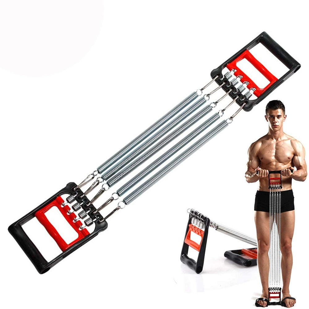 Chest Expander Hand Gripper 5 Springs Muscle Pulling Strength Exerciser Fitness Multi Function Pull Expander