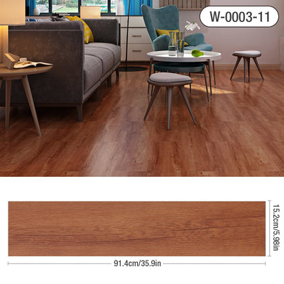 Wood Grain Floor Stickers Modern Style PVC Wall Sticker Waterproof Self-adhesive for Living room Toilet Kitchen Home Floor Decor