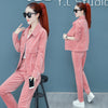 Corduroy Casual Suit Pants Women's Autumn Clothing