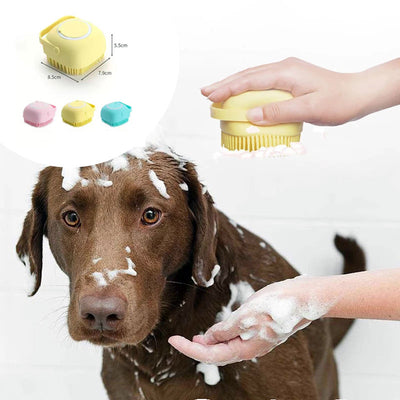 Dog Bath Massage Gloves Brush