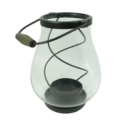 Glass Hurricane Candle Holder