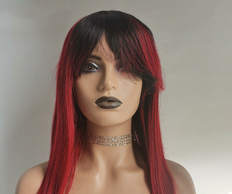 Real Human Hair Headgear Wig