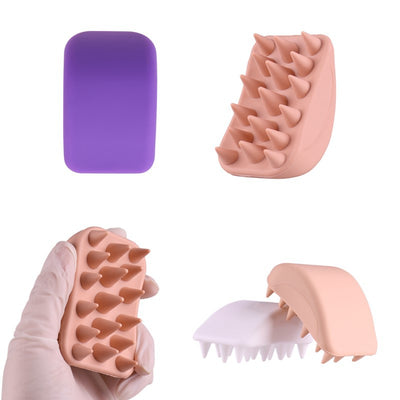 Soft Head Massage Silicone Shampoo Brush