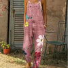 Women Denim overalls paint