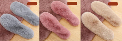 Winter Sheepskin Insoles Wool Warm